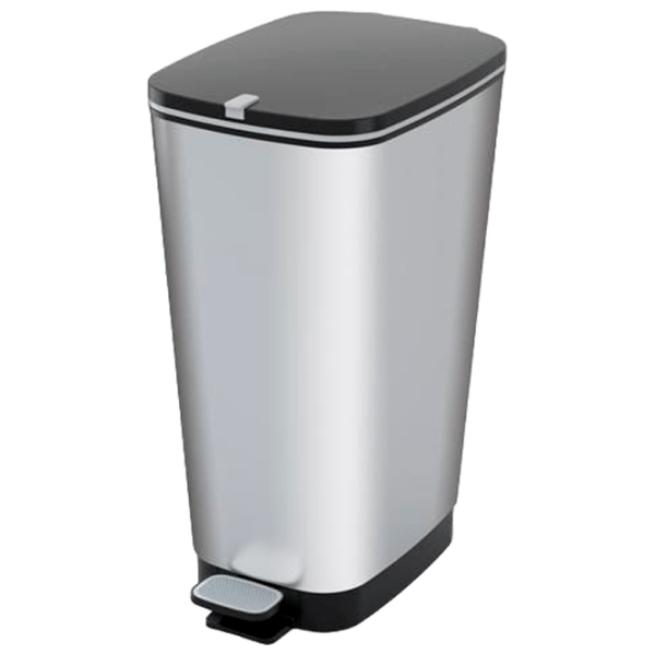 Coș de gunoi Kis Chic Bin Silver Plastic, 60 l photo 1