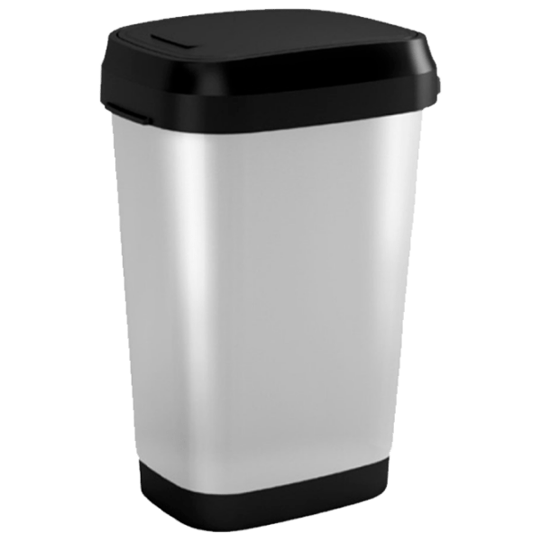 Coș de gunoi Kis 49287 Silver Plastic, 30 l photo 1