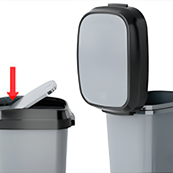 Coș de gunoi Kis 49287 Silver Plastic, 30 l photo 2