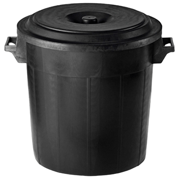 Мусорное ведро Stefanplast 37192N Black Пластик, 50 л photo 1