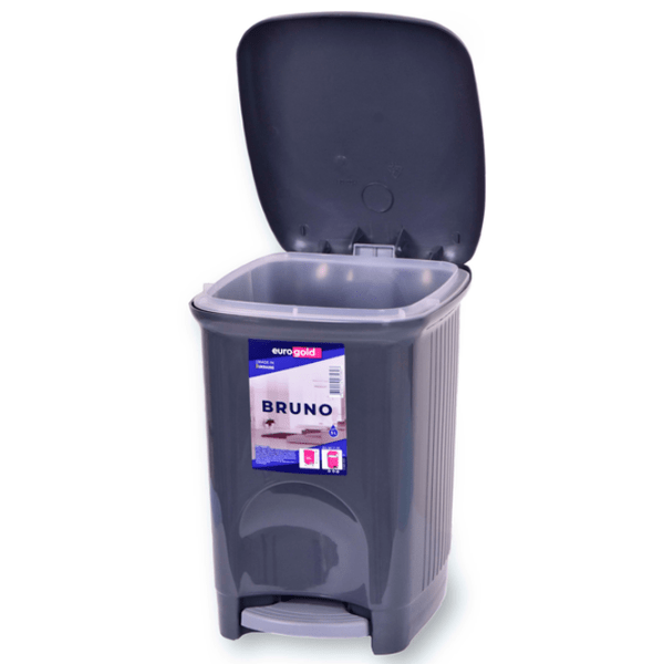 Coș de gunoi Eurogold Bruno Black Plastic, 5 l photo 2