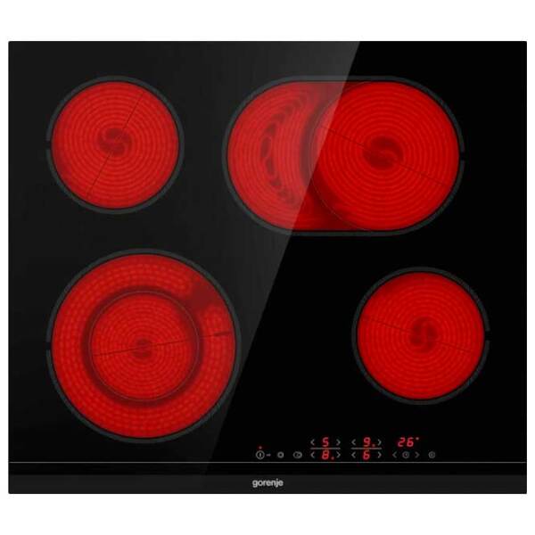 Plită încorporabilă electrică Gorenje ECT643BCSC Black Vitroceramică, 7000 W, Hi-light photo 3