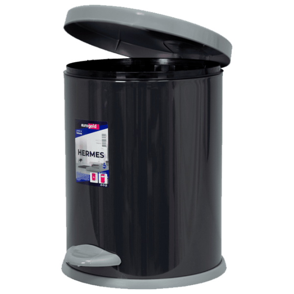Coș de gunoi Eurogold Hermes Black Inox, 12 l photo 2