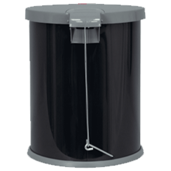 Coș de gunoi Eurogold Hermes Black Inox, 12 l photo 3
