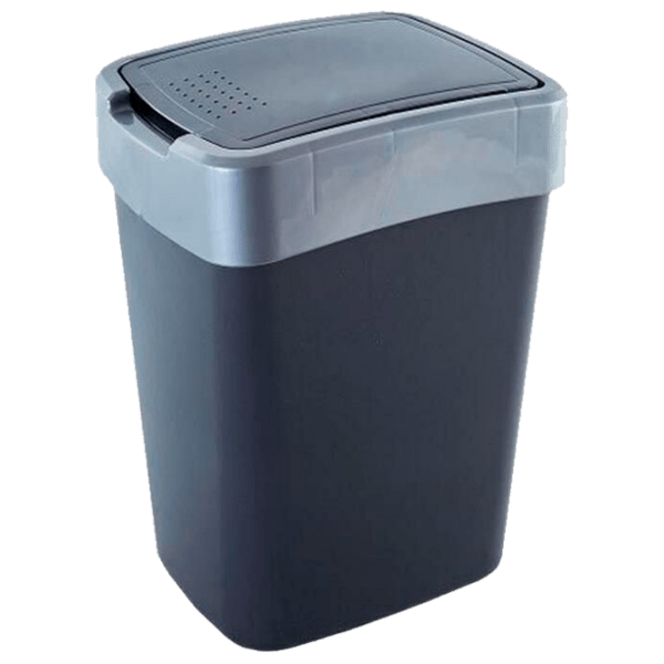 Coș de gunoi Aleana Euro Grey Plastic, 45 l photo 1