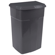 Coș de gunoi Aleana 122062 Black Plastic, 90 l