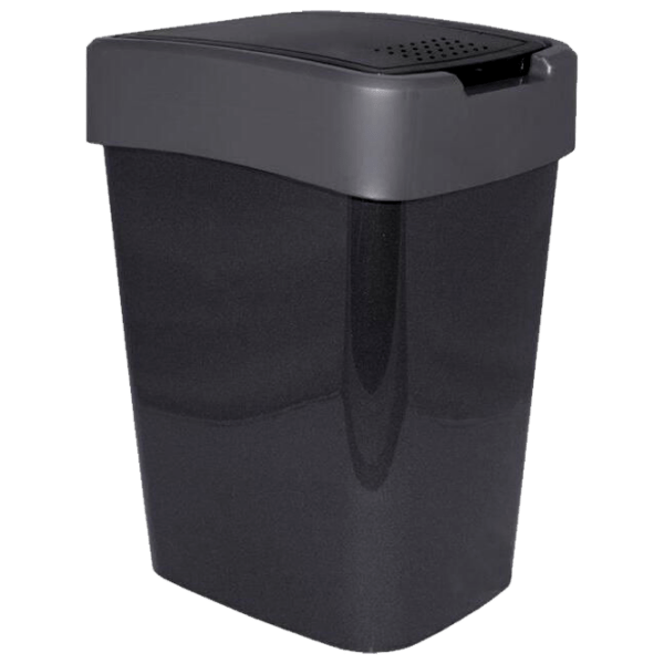 Coș de gunoi Aleana Euro Black Plastic, 25 l photo 1
