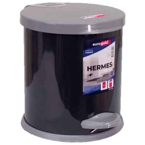 Coș de gunoi Eurogold Hermes Black Plastic, 4&nbsp;l photo 1