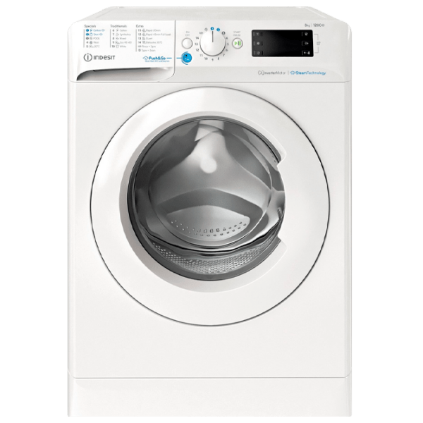Mașină de spălat Indesit BWE 81295X WV EE White 8 kg, 1200 rpm, B photo 1
