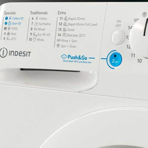 Mașină de spălat Indesit BWE 81295X WV EE White 8 kg, 1200 rpm, B photo 4