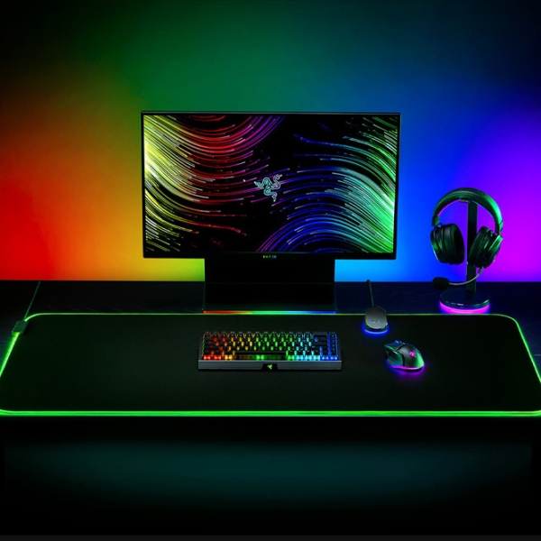 Covoraș pentru mouse Razer Goliathus Chroma 3XL Black 1200 x 550 x 3.5 mm photo 4