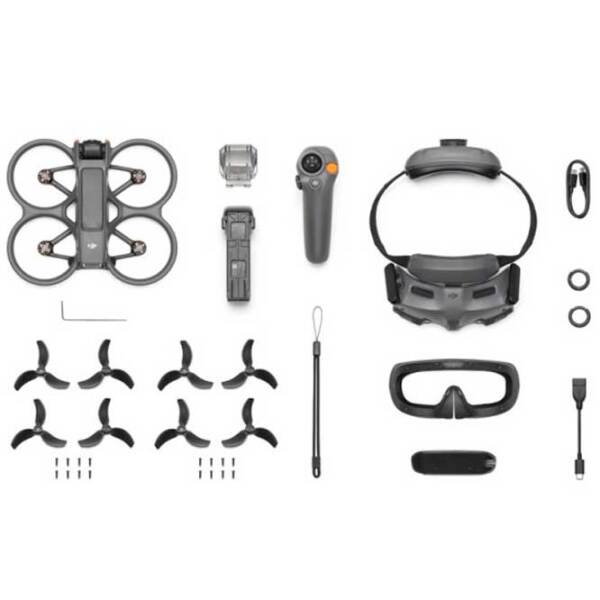 Dronă DJI Avata 2 Fly More Combo Gray 1 Battery 16 km/ h photo 10