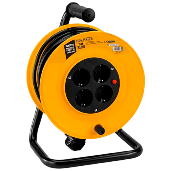 Prelungitor pe tambur Bormann BCR2225 25 m Yellow  photo 1