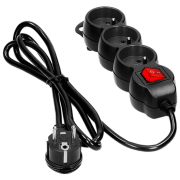 Удлинитель ORNO ORAE13146GSB15M 1.5 м Black 