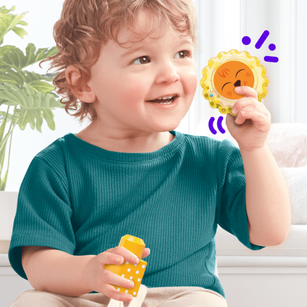 Конструктор Fisher Price Rock'n Rattle Safari Разноцветный Количество деталей 15, 1+ photo 4