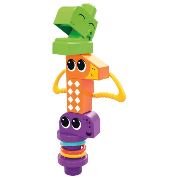Constructor Fisher Price Squeak'n Chomp Dinos Multicolor Numărul de piese 24, 1+ photo 3