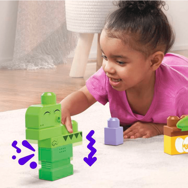 Constructor Fisher Price Squeak'n Chomp Dinos Multicolor Numărul de piese 24, 1+ photo 7