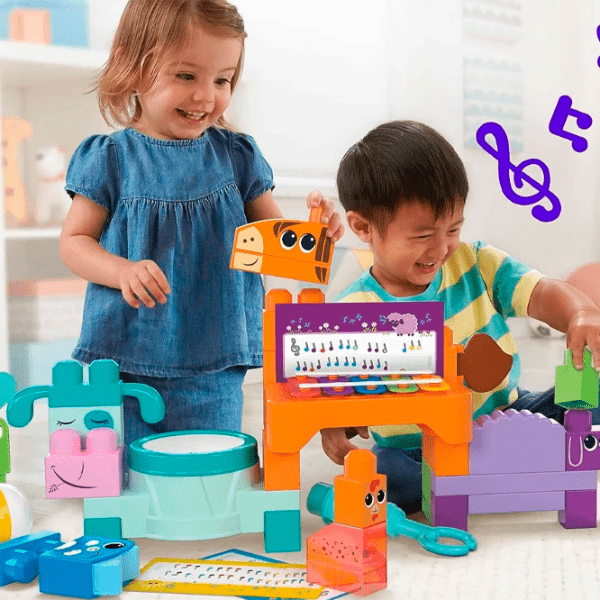 Constructor Fisher Price Musical farm band Multicolor Numărul de piese 40, 1+ photo 5