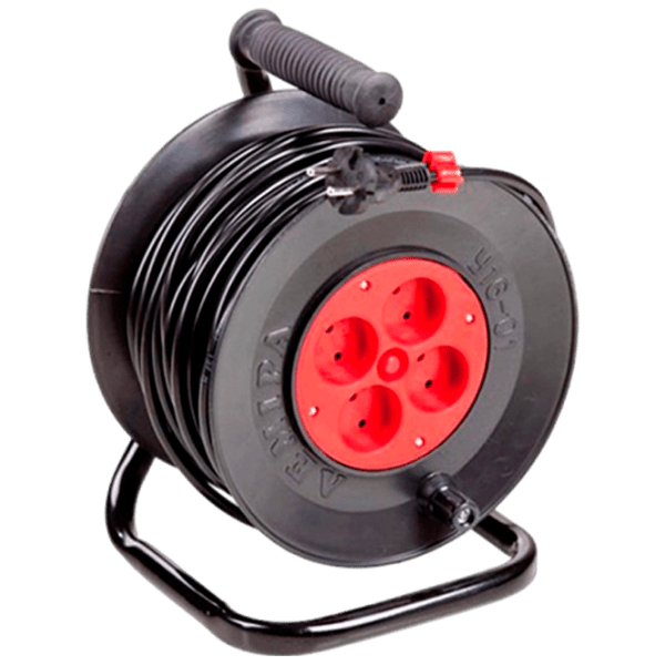 Удлинитель на катушке Lemira U16-01-01 40 м Black  photo 1