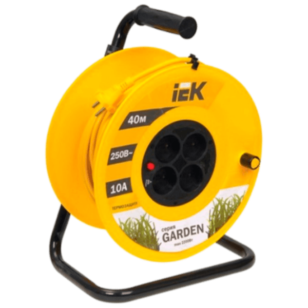 Prelungitor pe tambur IEK UK40 40 m Yellow  photo 1