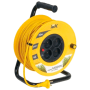 Prelungitor pe tambur IEK Garden 30 m Yellow 