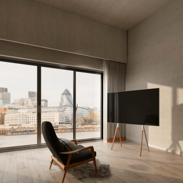 Suport TV Reflecta Elegant 70WB White-beech VESA 600 x 400 mm photo 4