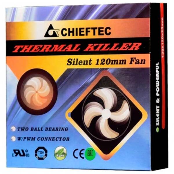 Ventilator de carcasă Chieftec ZF-1225PWM Black  photo 3