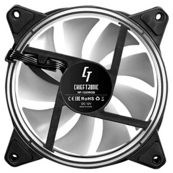 Вентилятор для корпуса Chieftec ZF-1225RGB Black  photo 4