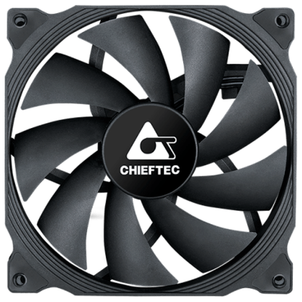 Вентилятор для корпуса Chieftec ZF-1425PWM Black  photo 1