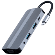 Адаптер Hub Cablexpert A-CM-COMBO8-02 Серебристый USB Type-C