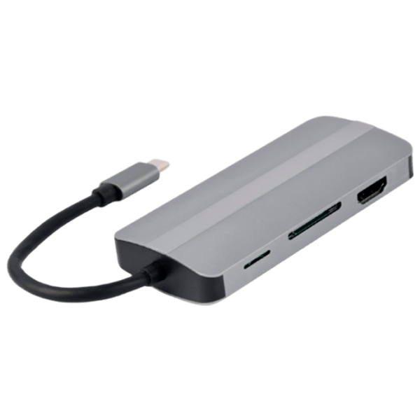 Адаптер Hub Cablexpert A-CM-COMBO8-02 Серебристый USB Type-C photo 2