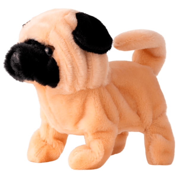 Мягкая игрушка Pugs At Play Animals Peanut Walking Dog Коричневый 1+ photo 1