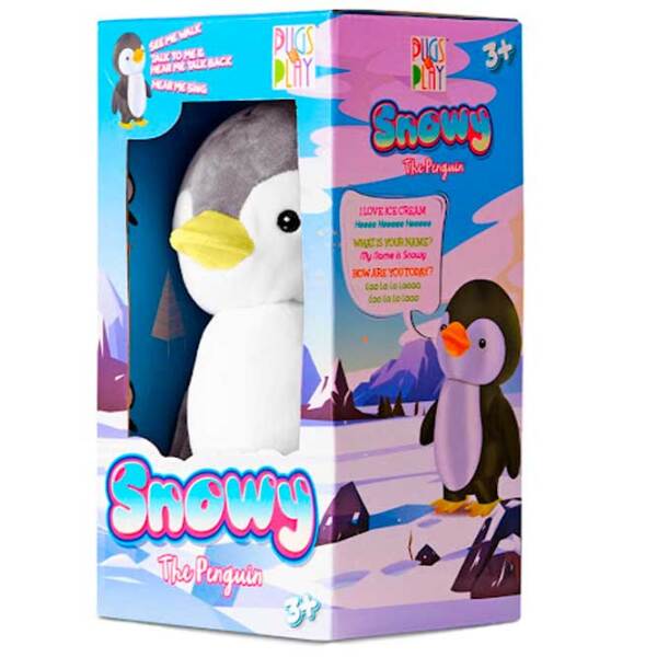 Мягкая игрушка Pugs At Play Animals Penguin Snowy Серый 1+ photo 5