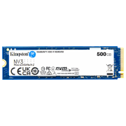 SSD Kingston NV3 M.2 NVMe 500 ГБ Скорость чтения: 5000 Мб/ с,
Скорость записи: 3000 MБ/ с