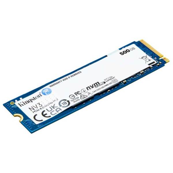 SSD Kingston NV3 M.2 NVMe 500 ГБ Скорость чтения: 5000 Мб/ с,
Скорость записи: 3000 MБ/ с photo 2