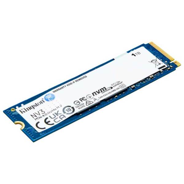 SSD Kingston NV3 M.2 NVMe 1 ТБ Скорость чтения: 6000 Мб/ с,
Скорость записи: 4000 Мб/ с photo 2