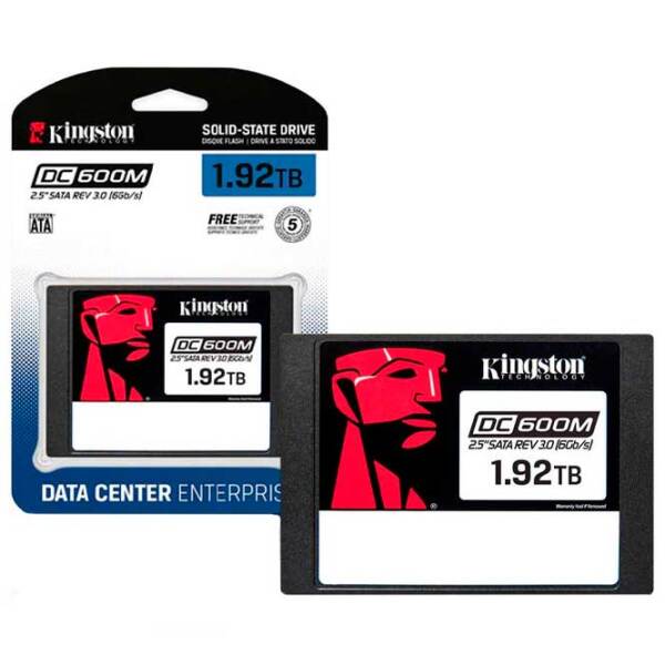 SSD Kingston DC600M 2.5'' 1.92 ТБ Скорость чтения: 560 MБ/ с,
Скорость записи: 530 MБ/ с photo 4