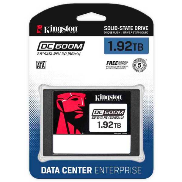 SSD Kingston DC600M 2.5'' 1.92 ТБ Скорость чтения: 560 MБ/ с,
Скорость записи: 530 MБ/ с photo 5