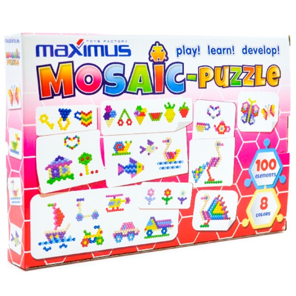 Puzzle Maximus Mozaică-puzzle (MX9106) Количество деталей: 100, Рекомендуемый возраст: 3+ photo 2