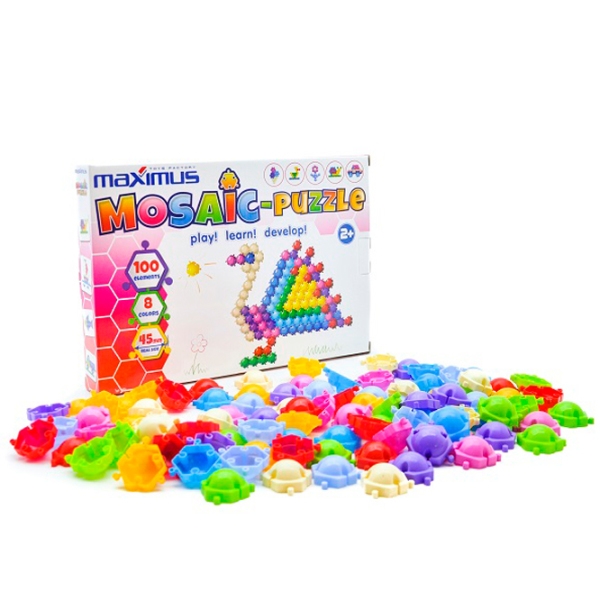 Puzzle Maximus Mozaică-puzzle (MX9106) Количество деталей: 100, Рекомендуемый возраст: 3+ photo 3