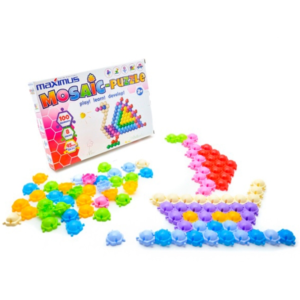 Puzzle Maximus Mozaică-puzzle (MX9106) Количество деталей: 100, Рекомендуемый возраст: 3+ photo 4