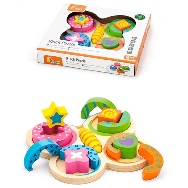 Puzzle VIGA Бабочка (59924) Количество деталей: 24, Рекомендуемый возраст: 1+ photo 2