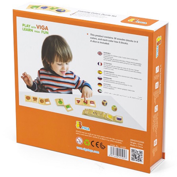 Puzzle VIGA Изучаем цвета (44505) Количество деталей: 24, Рекомендуемый возраст: 3+ photo 2