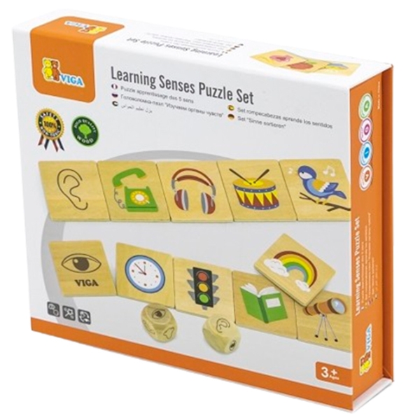 Puzzle VIGA Изучаем органы чувств (44507) Количество деталей: 48, Рекомендуемый возраст: 3+ photo 1