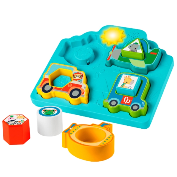 Puzzle Fisher Price Vehicule forme și sunete (HRP31) Numărul de piese: 6, V&acirc;rsta recomandată: de la 6 luni photo 3
