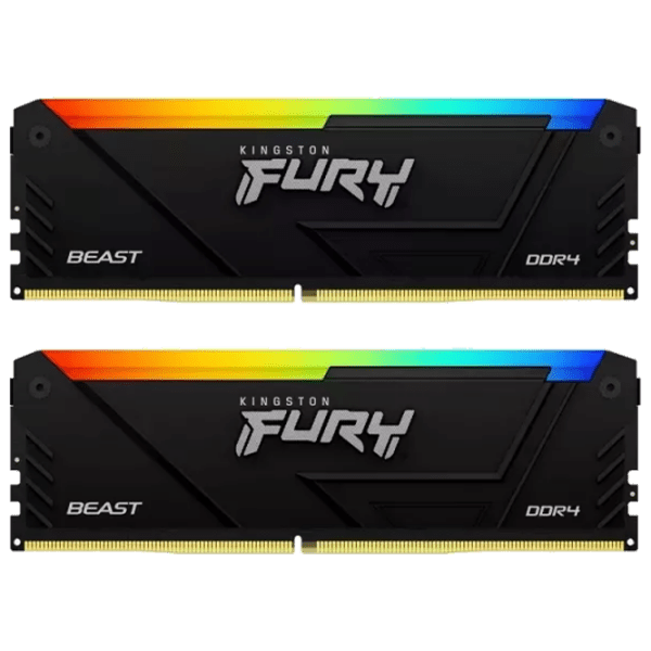Оперативная память 32 ГБ Kingston FURY Beast RGB KF436C18BB2AK2/32 DIMM, DDR4, 3600 МГц photo 1