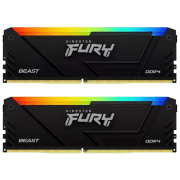 Оперативная память 32 ГБ Kingston FURY Beast RGB KF436C18BB2AK2/32 DIMM, DDR4, 3600 МГц
