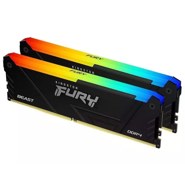 Оперативная память 32 ГБ Kingston FURY Beast RGB KF436C18BB2AK2/32 DIMM, DDR4, 3600 МГц photo 2