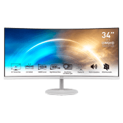 Монитор MSI PRO MP341CQW White 34" Ultra WQHD VA WLED