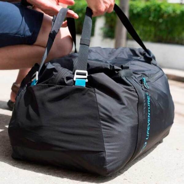 Geantă pentru călătorii Lifeventure Packable Duffle Black 70l   photo 3